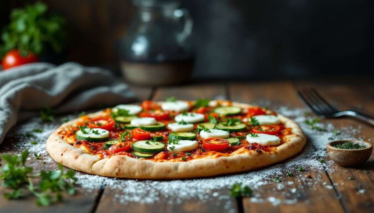 Pizza légère aux légumes : une recette savoureuse