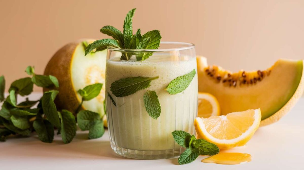 Smoothie melon et menthe : une boisson estivale irrésistible