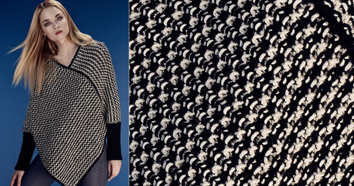 Le poncho au point de riz : une tendance à ne pas manquer