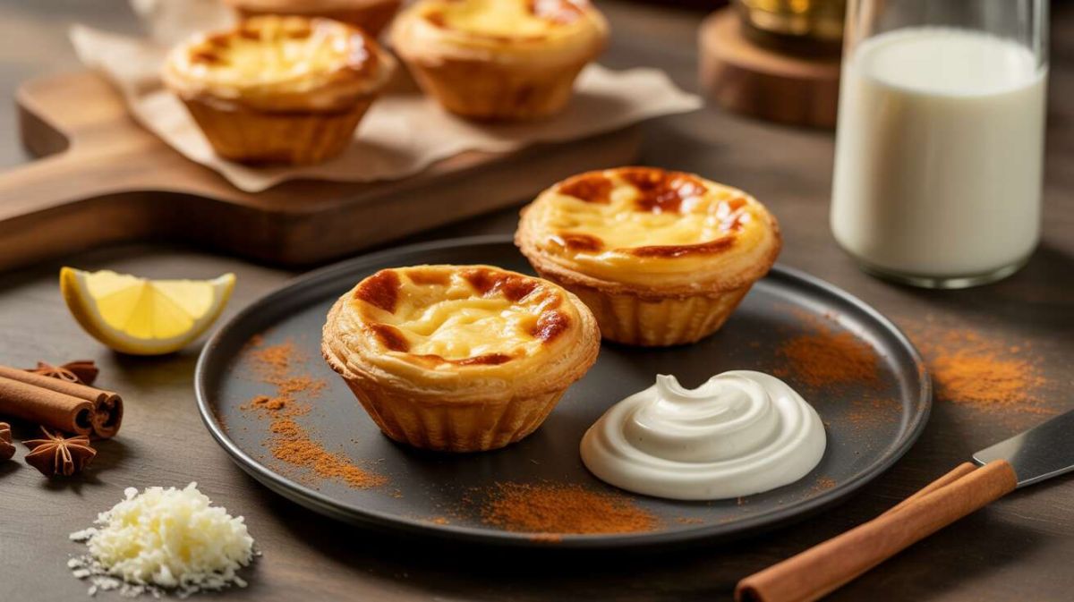 Une délicieuse variante des pasteis de nata au fromage