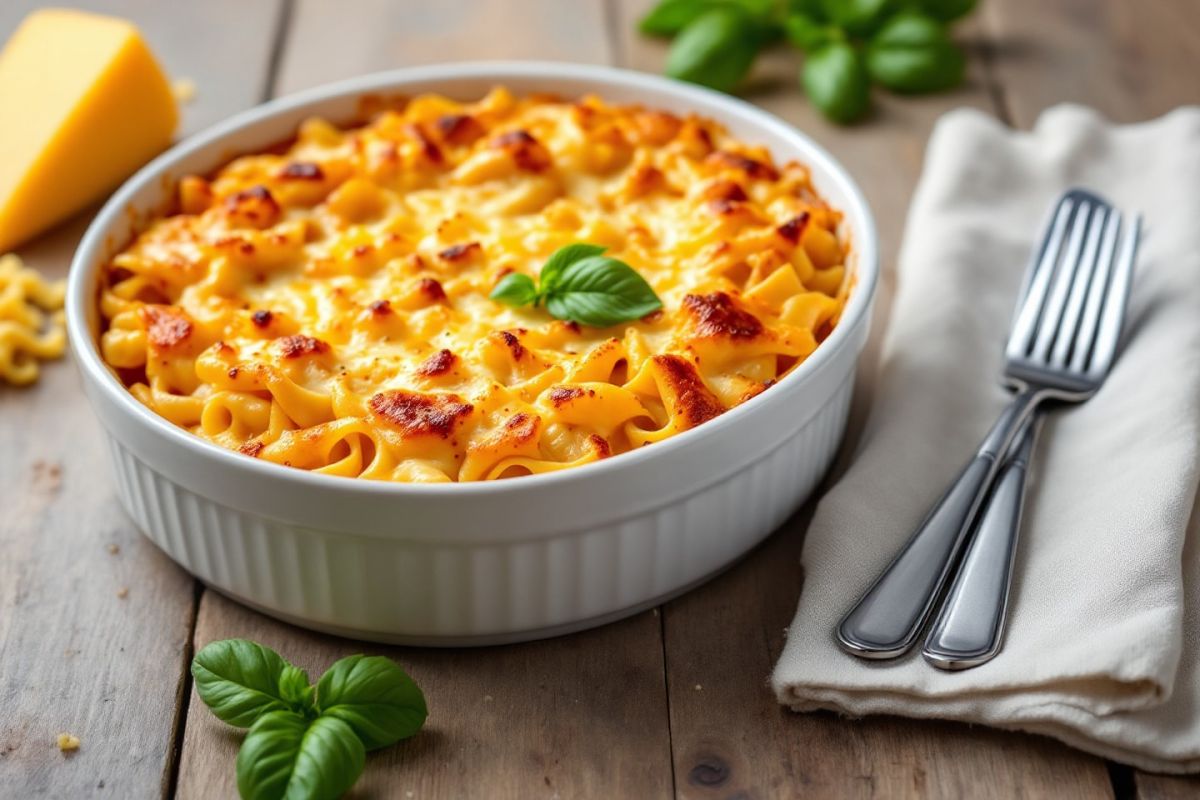 Gratin de pâtes maison : un délice réconfortant à petit prix