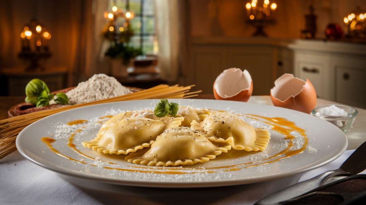 Raviolis maison à la crème de parmesan : un délice à préparer soi-même