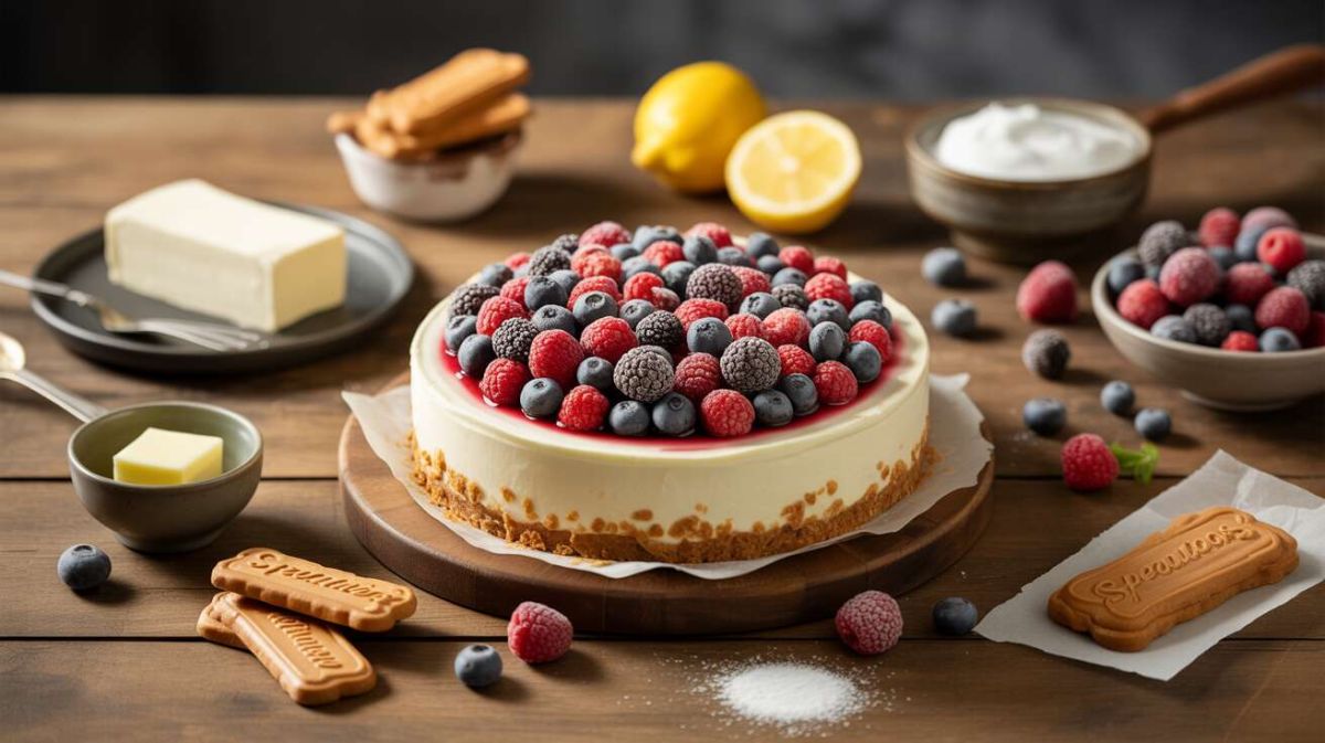 Un cheesecake sans cuisson aux fruits rouges pour ravir vos convives