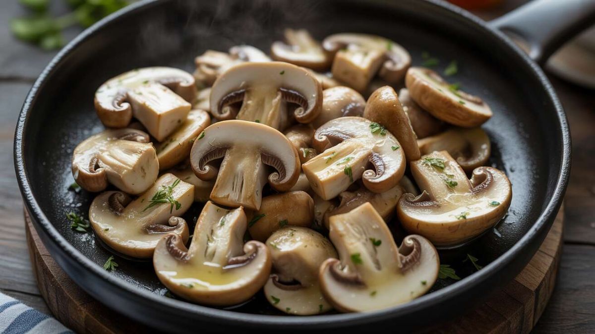 Redécouvrez la poêlée de champignons à l'ail et au persil, un accompagnement irrésistible