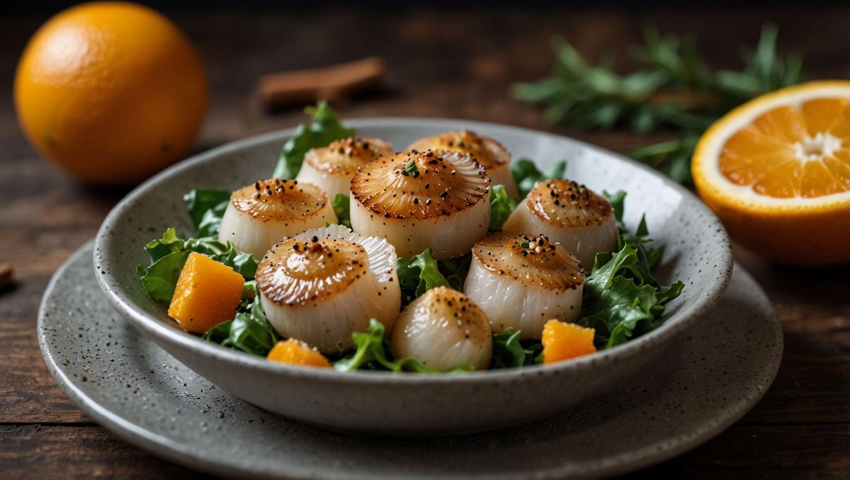 Une salade de Saint-Jacques à l'orange pour sublimer vos fêtes