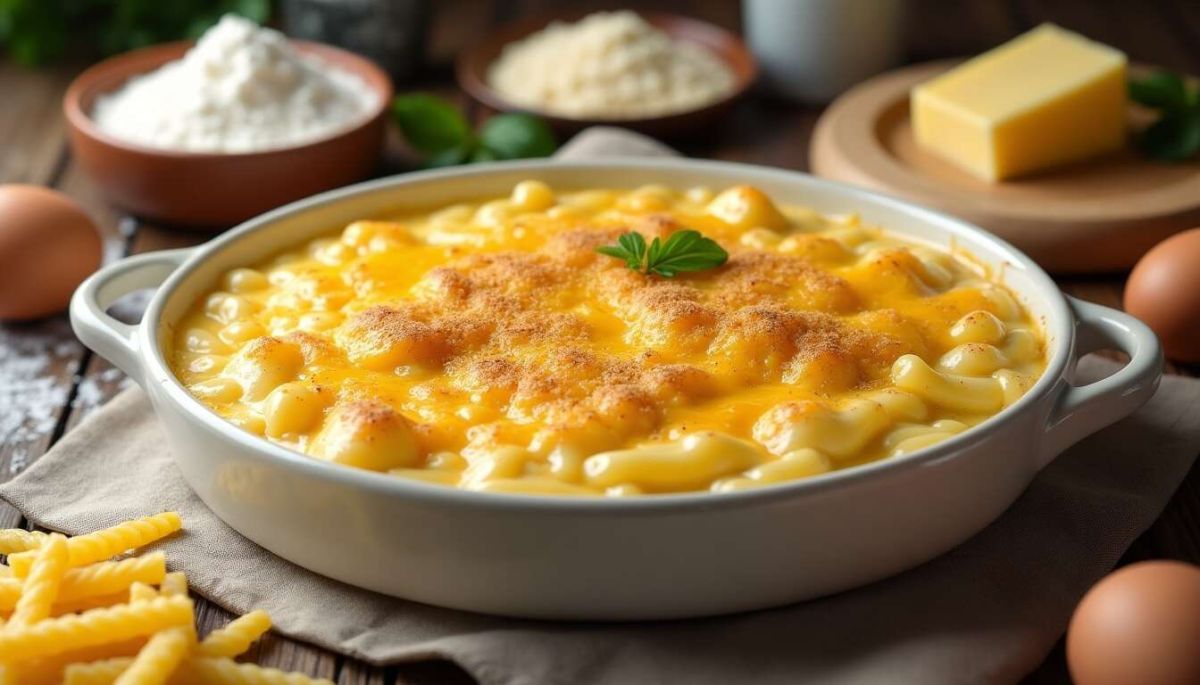 Un gratin de pâtes à la béchamel pour un repas réconfortant