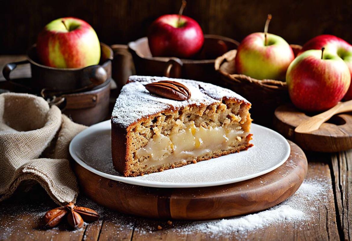 gâteau aux pommes et à la farine de châtaigne : une douceur automnale à savourer