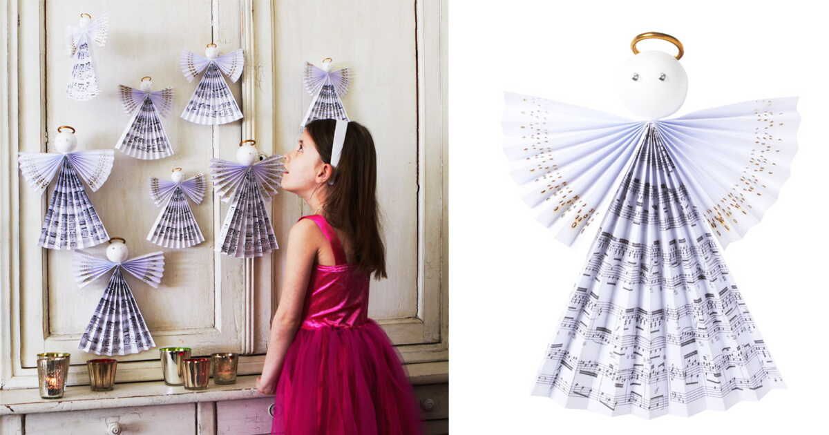 Des anges en papier pour embellir votre déco de Noël