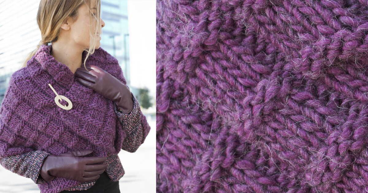 Redécouvrez l'étole au point fantaisie