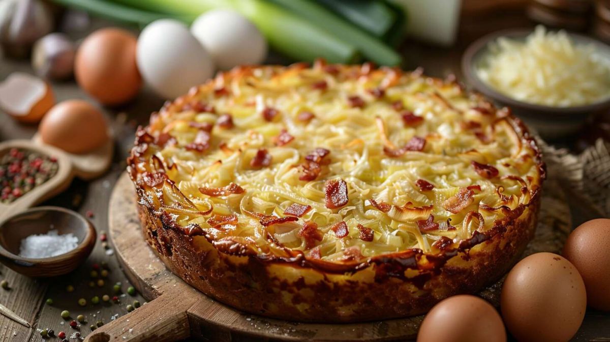 Un cake aux poireaux et lardons pour tous vos moments conviviaux
