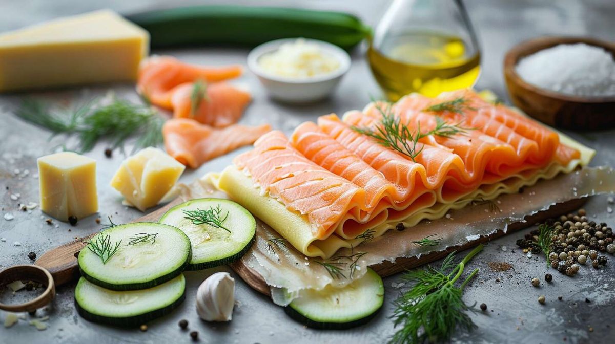 Lasagnes au saumon et courgettes : une délicieuse twist sur un classique italien