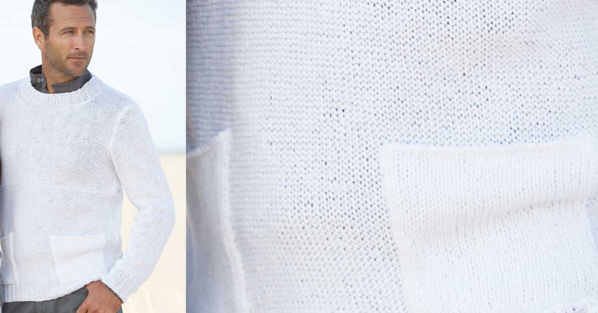 Le pull col rond blanc : un incontournable du vestiaire masculin