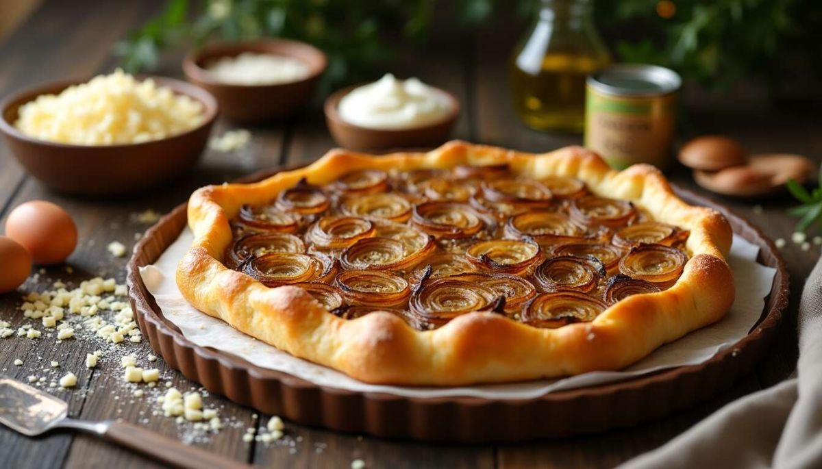 Réveillez vos papilles avec une délicieuse tarte à l'oignon