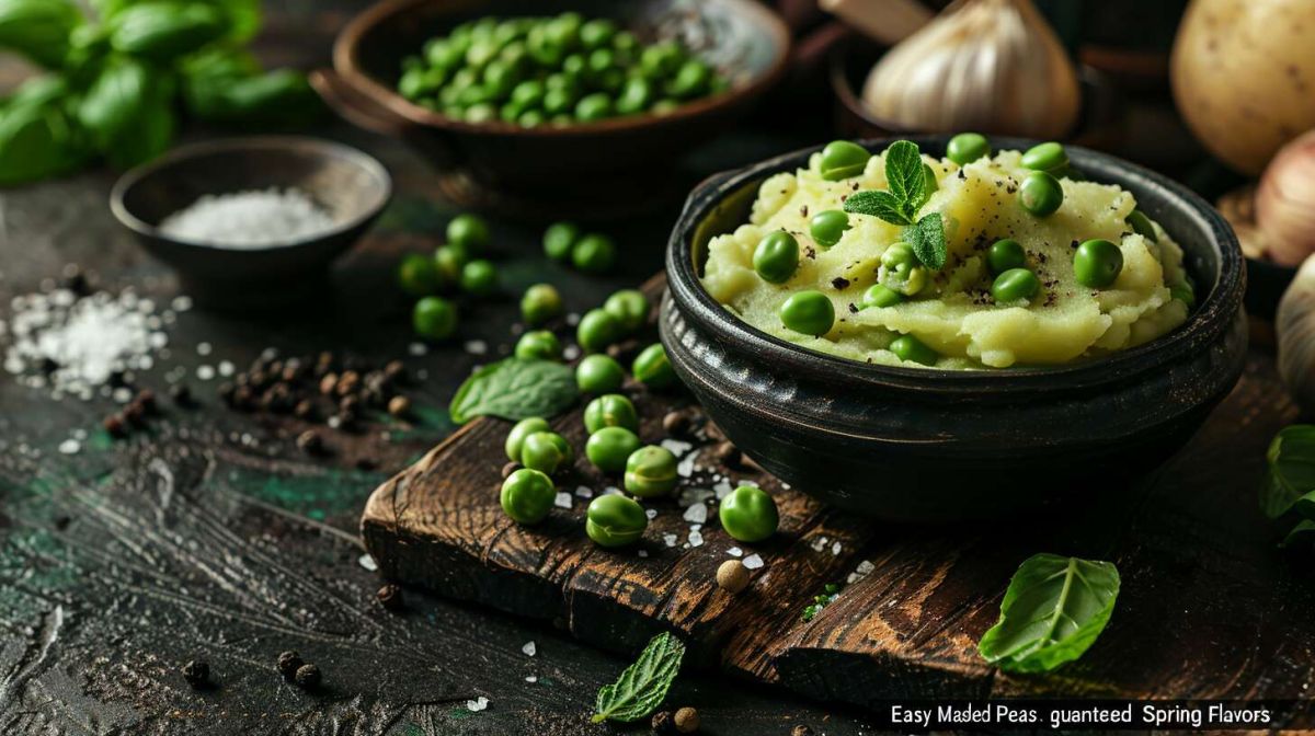 Une purée de petits pois : le goût du printemps à votre table