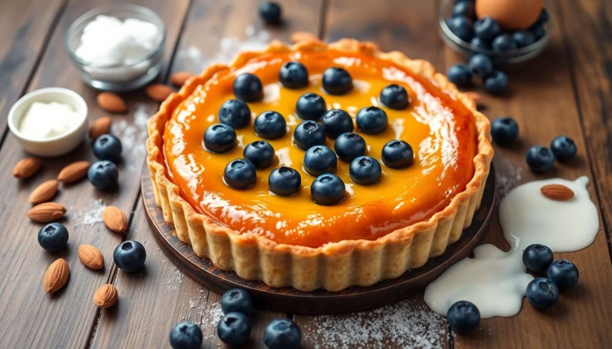 Découvrez la tarte amandine aux myrtilles, un délice facile à réaliser