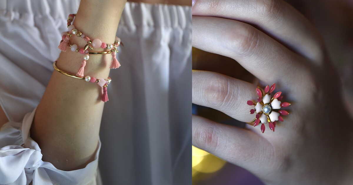 DIY : trio de bracelets et bague en corolle