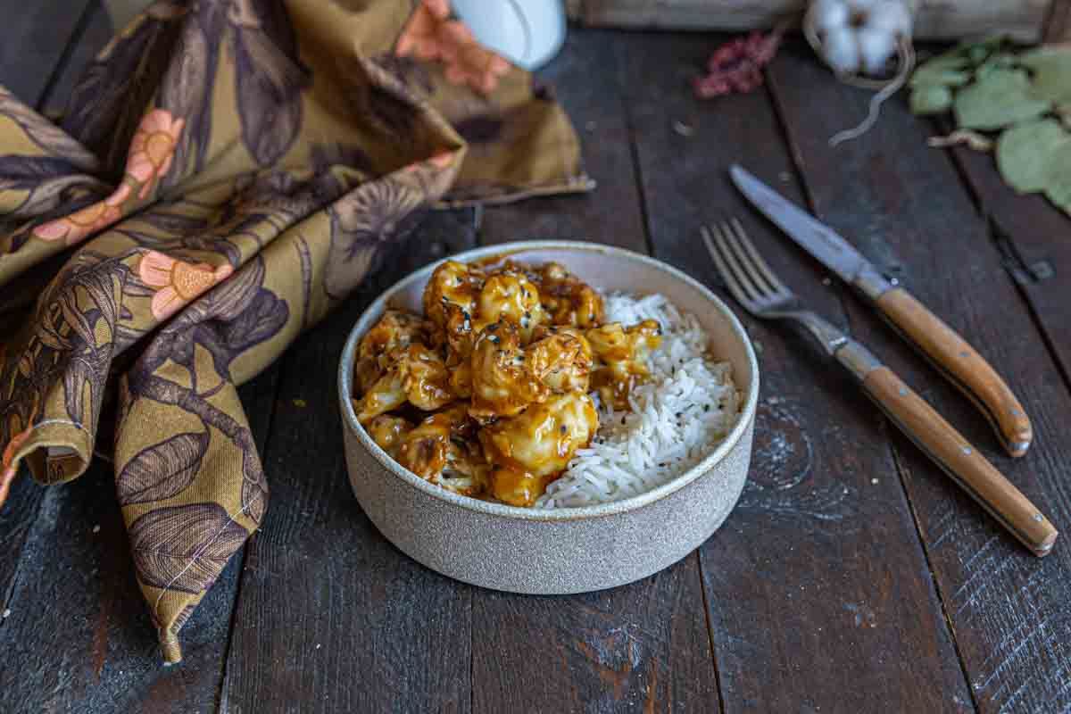 La magie du chou-fleur caramélisé au sésame et gingembre