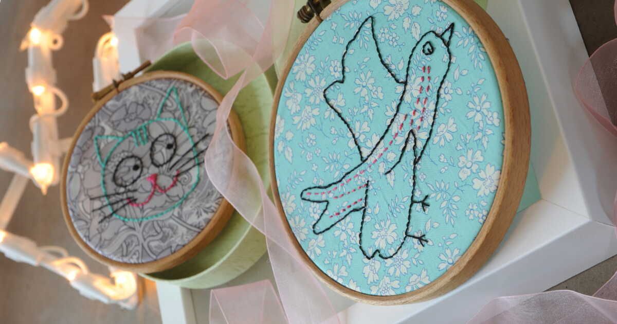L'art de la broderie : immortaliser les dessins d'enfants