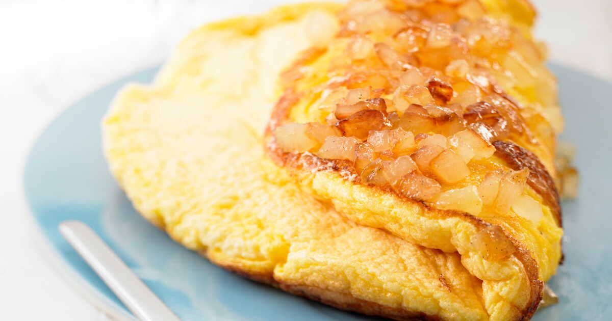 Omelette soufflée aux pommes