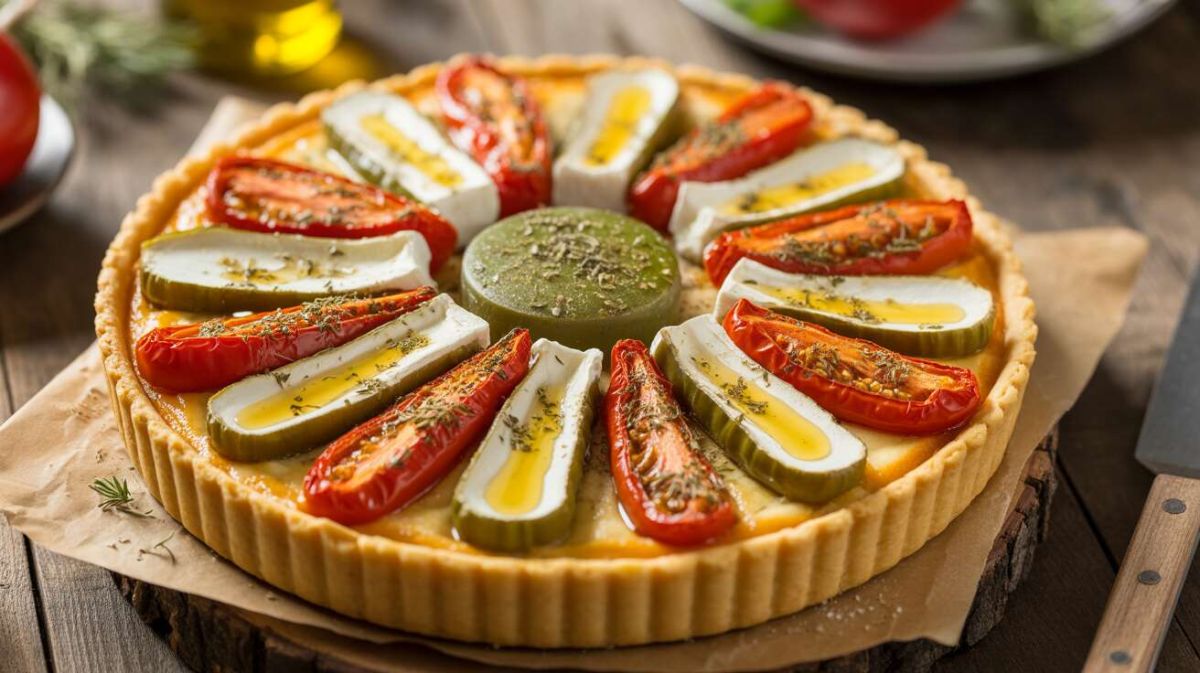 Une tarte soleil : la recette irrésistible de tomates, poivrons et fromage