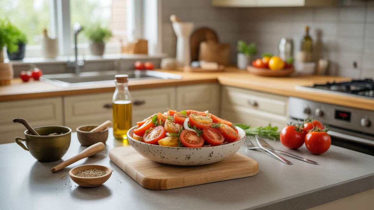 L'assaisonnement innovant qui révèle la beauté de vos salades de tomates
