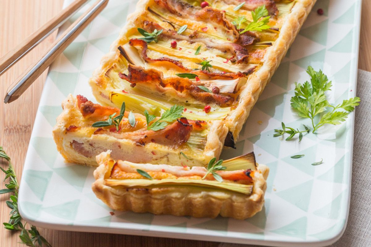 Une tarte au poireau qui régale les papilles