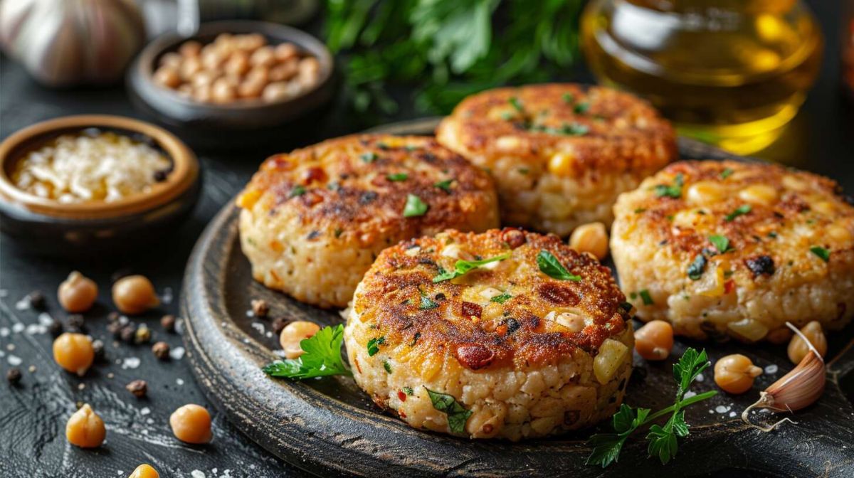 Dégustez des galettes de pois chiches aux accents orientaux