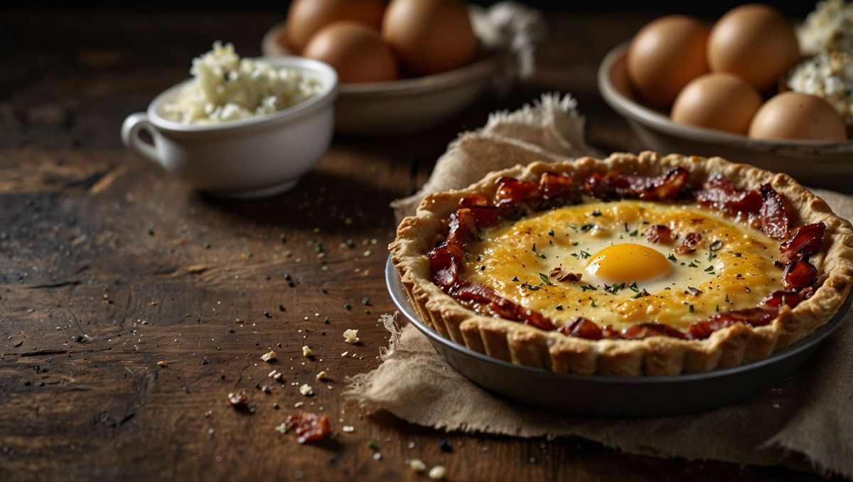 Une quiche aux lardons et champignons à tomber : le classique revisité